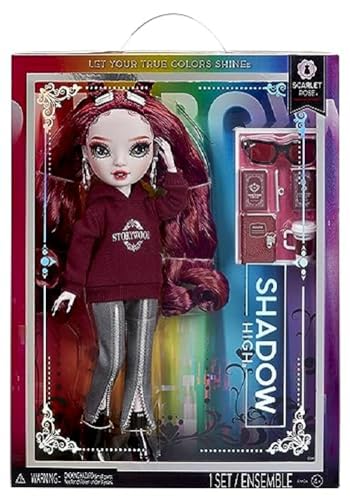 Rainbow High Shadow High Serie 3 - Scarlett Rose - Kastanienbraune Modepuppe - Modisches Outfit und mehr als 10 Bunte Spielaccessoires - Ideal für Kinder von 4-12 Jahren und Sammler im Sale
